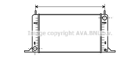 AVA QUALITY COOLING Радиатор, охлаждение двигателя FDA2096